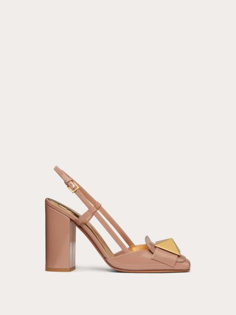 Valentino 1개의 구조상 가죽 새총 PUMP 100MM