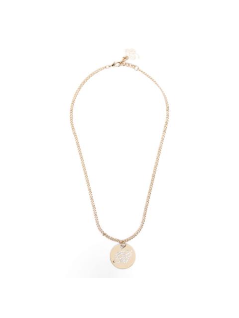 Blumarine medal logo-detail necklace