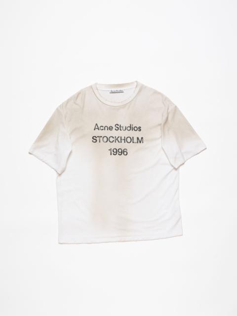 Acne Studios Logo t-shirt - Relaxed fit - Dusty white