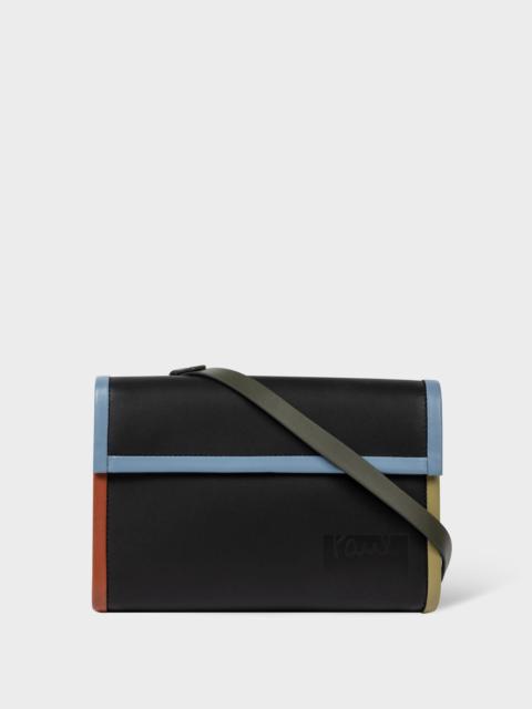 Paul Smith Leather Contrast Piping Cross-Body Bag