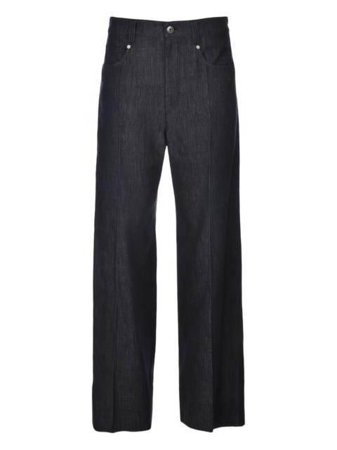 Brunello Cucinelli high-waisted straight-leg jeans