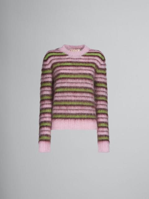 Marni STRIPES MOHAIR AND WOOL SWEATER
