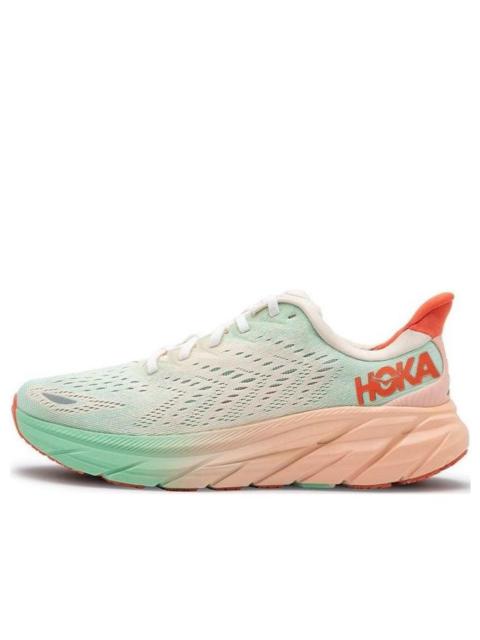 (WMNS) HOKA ONE ONE Clifton 8 'Orange Mint Green' 1119394-SGAS