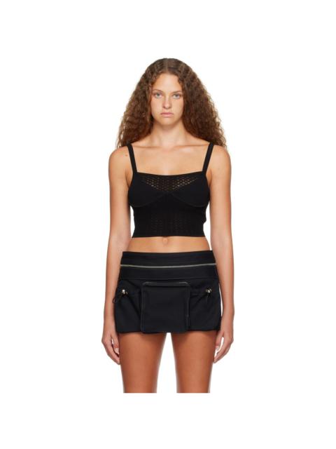 Dion Lee Black Serpent Tank Top