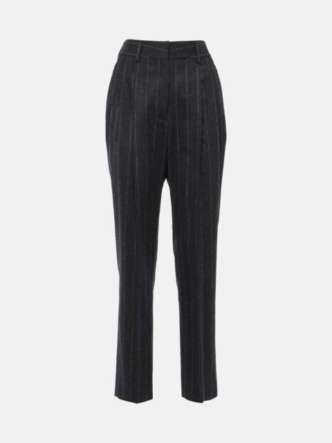 BLAZÉ MILANO Banker pinstripe wool straight pants