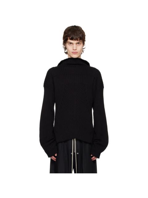 Rick Owens Black Hollywood Tabard Sweater