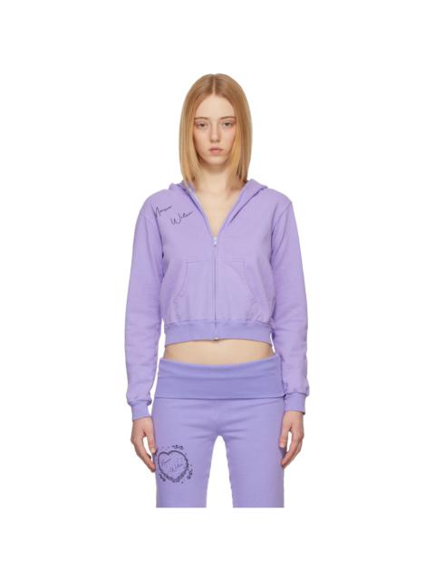 MAISIE WILEN SSENSE Exclusive Purple Pop Hoodie