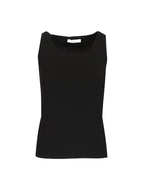 Sleeveless Top With Logo