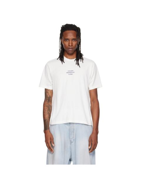 VETEMENTS Off-White 'I Am Naked Under My Clothes' T-shirt