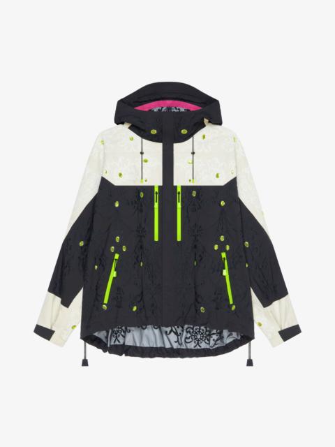 TECHNICAL JACKET WITH EMBROIDERIES AND RHINESTONES