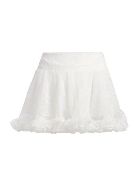 AKNVAS Women's Kirsten Floral Lace Skort - Ivory