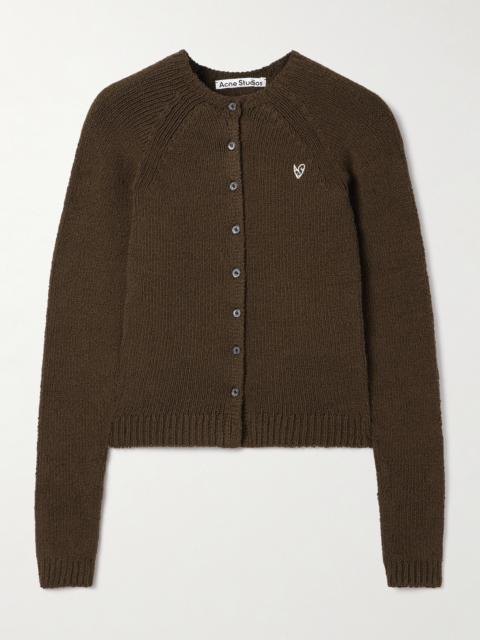 Acne Studios Embroidered Organic Cotton-blend Cardigan