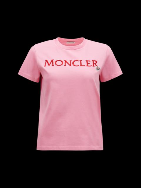 Moncler Logo Embroidered T-Shirt