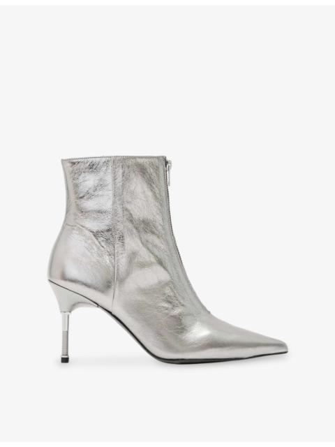 ALLSAINTS Natasha Heeled Leather Ankle Boots