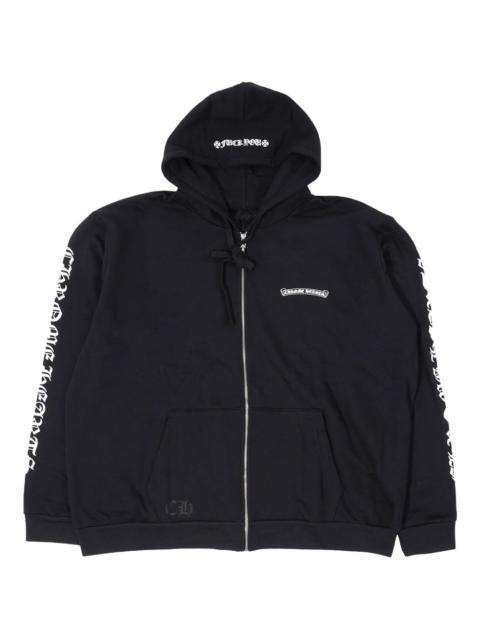 Chrome Hearts logo-detail zip-up hoodie