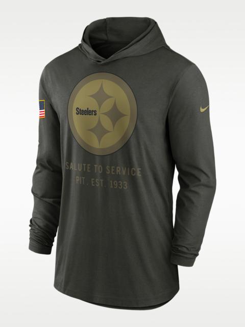 Nike Pittsburgh Steelers Salute to Service Sideline Men’s Nike Dri-FIT NFL Long-Sleeve Hooded Top