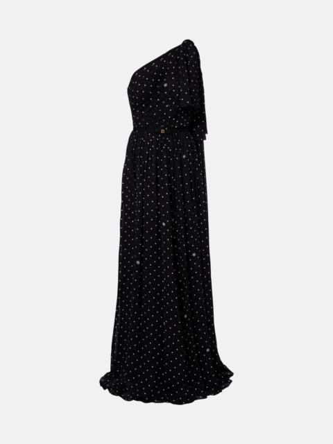 ELIE SAAB Polka-dot one-shoulder gown