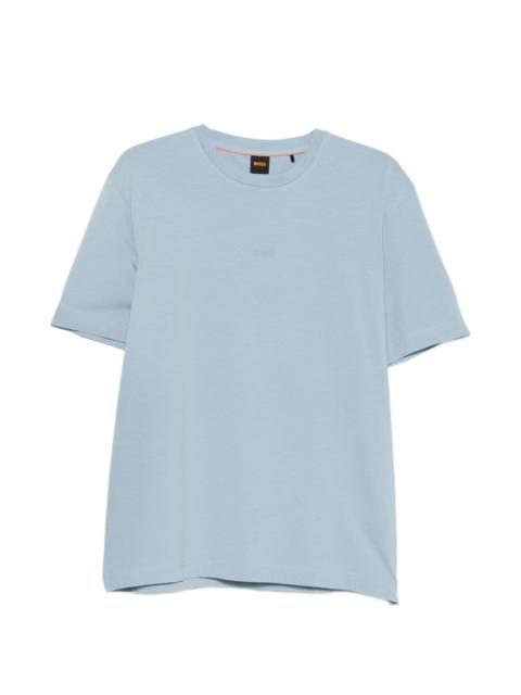 BOSS logo-embossed T-shirt