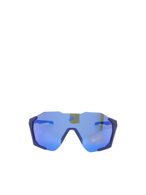 Nike Charged Shield geometric-frame sunglasses