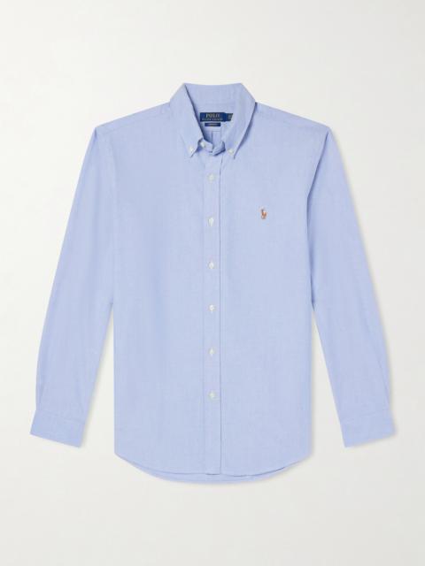 Polo Ralph Lauren Button-Down Collar Logo-Embroidered Cotton Oxford Shirt