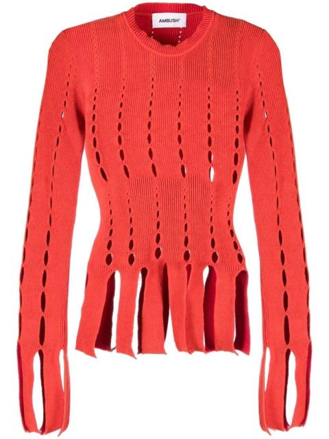 Ambush cut-out knitted top