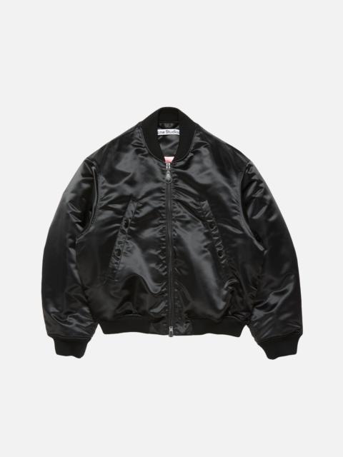 Acne Studios Logo bomber jacket - Black