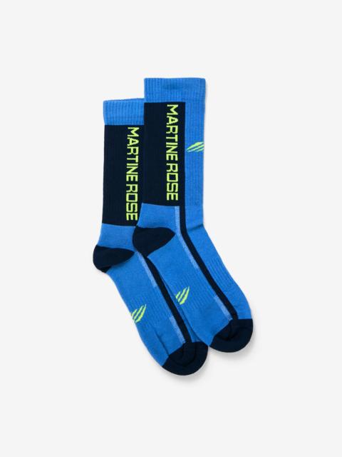 Martine Rose SPORTS SOCK MULTIPACK (BLUE LIME)