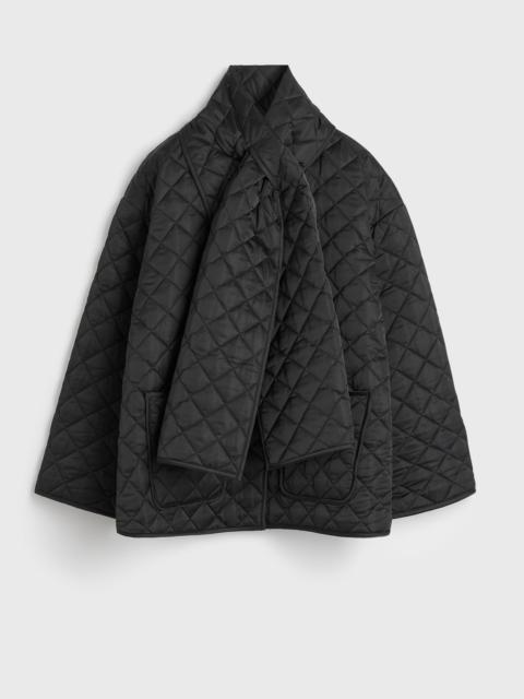 Totême Quilted scarf jacket black
