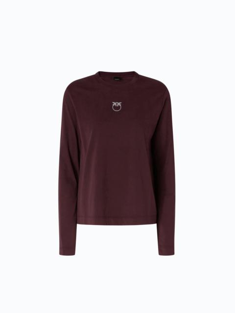 PINKO SWEATER WITH LOVE BIRDS LOGO