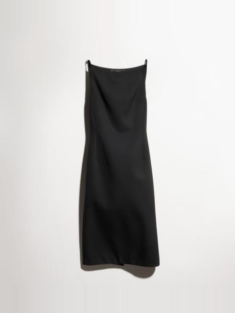 GUCCI Fine silk faille dress with tag