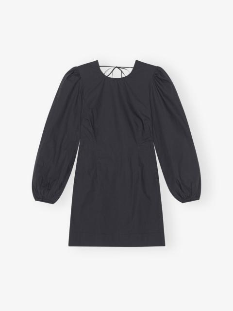 GANNI open-back 유기 면 minidress
