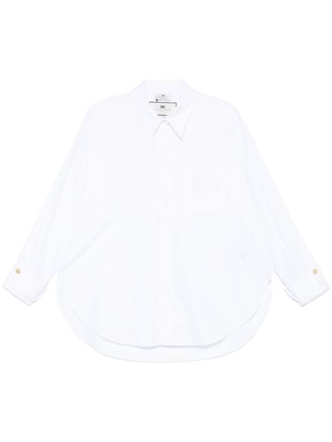 ELISABETTA FRANCHI embroidered poplin shirt