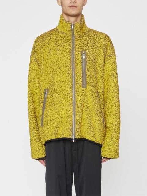 Song for the Mute Painted Sherpa Jacket - Mustard
