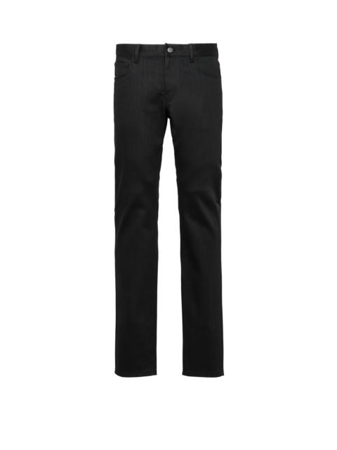 Prada Five-pocket stretch-denim trousers