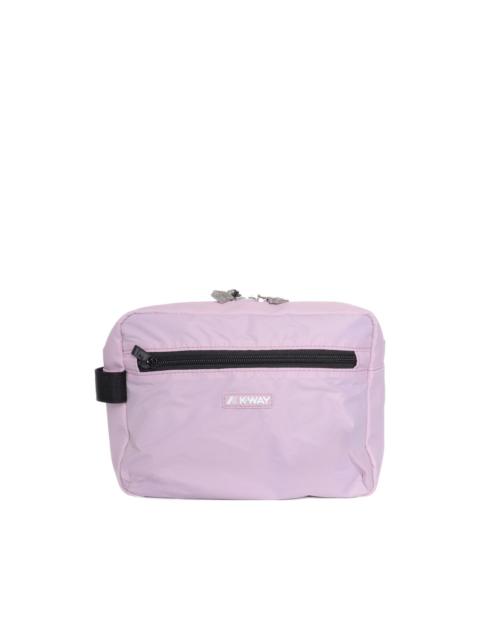 K-WAY zip-top shoulder bag