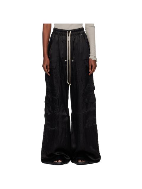 Rick Owens Black Temple Cargobelas Cargo Pants