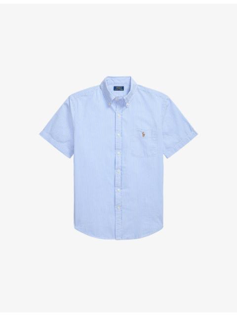 Polo Ralph Lauren Logo-Embroidered Seersucker Cotton Shirt