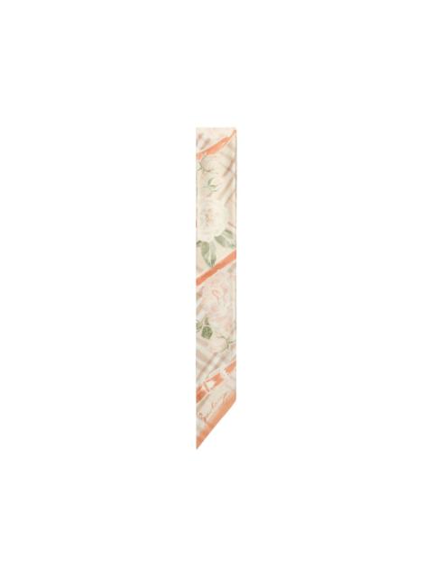 Burberry skinny rose Check silk scarf