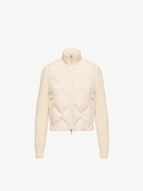 Moncler Wool & Cashmere Padded Zip-Up Cardigan