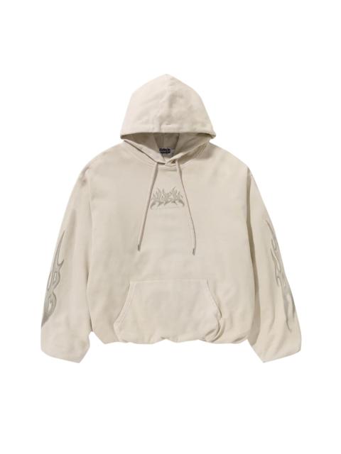 BAPE Flame Garment Dyed Pullover Hoodie 'Ivory'