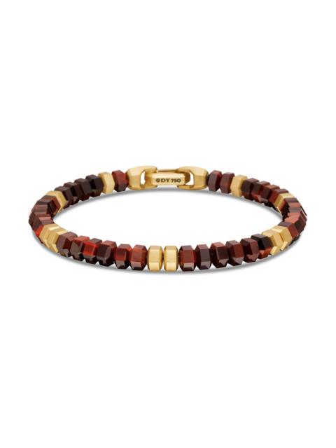 DAVID YURMAN Men's Hex Bead Bracelet - Red Tigers Eye