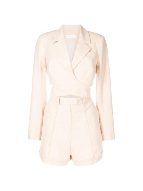 Nella tailored wrap playsuit