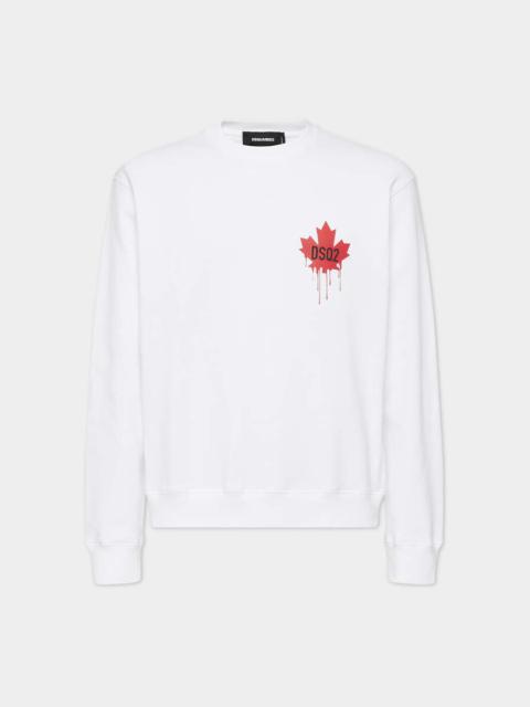 RED MAPLE LEAF COOL FIT CREWNECK SWEATSHIRT