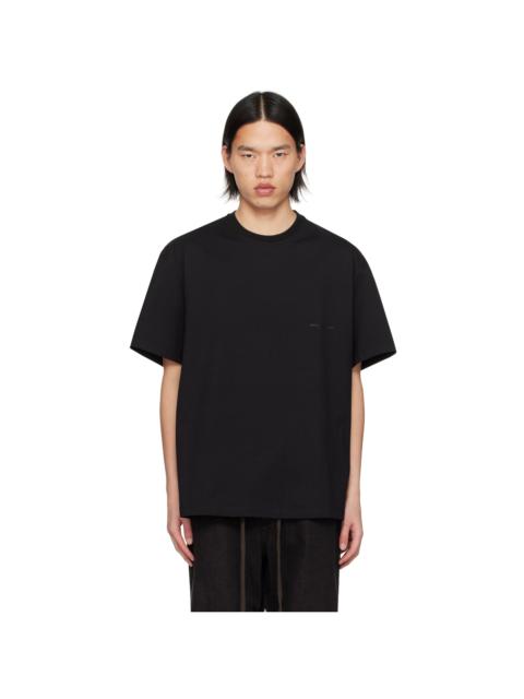 Wooyoungmi Black Leather Patch T-Shirt
