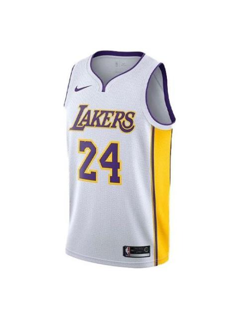Nike Nike NBA Kobe Bryant Icon Edition Swingman Lakers SW Fan Edition Jersey White AQ2108-100