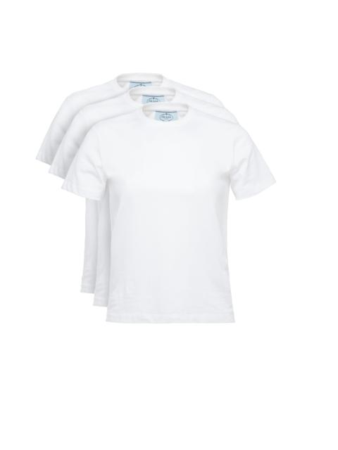 Prada Cotton Jersey T-shirt, 3 Pack Set