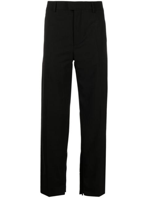 Off-White logo-embroidered tailored straight trousers