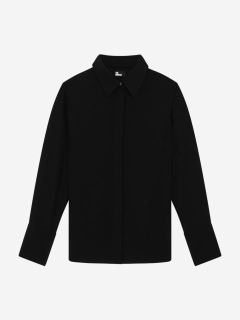 The Kooples BLACK SATIN SHIRT