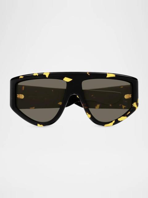 Bottega Veneta Ribbon 59MM Shield Sunglasses