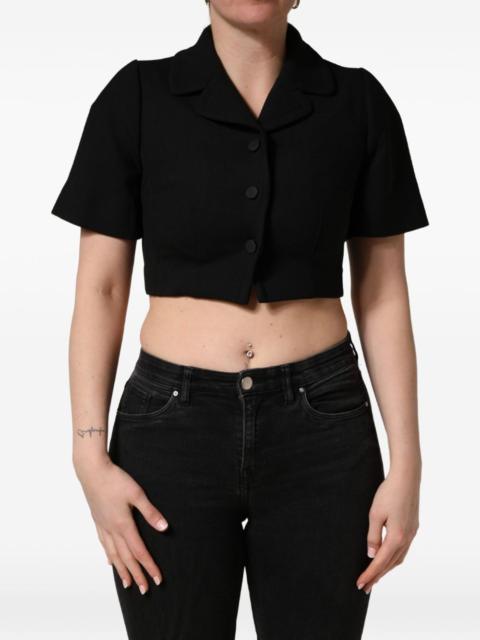 Dolce & Gabbana cropped short-sleeve blouse